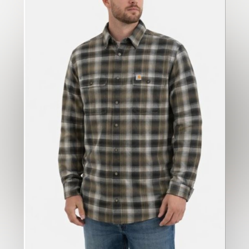Carhartt Original Fit Shirt 100% Cotton Size XL Tall Casual